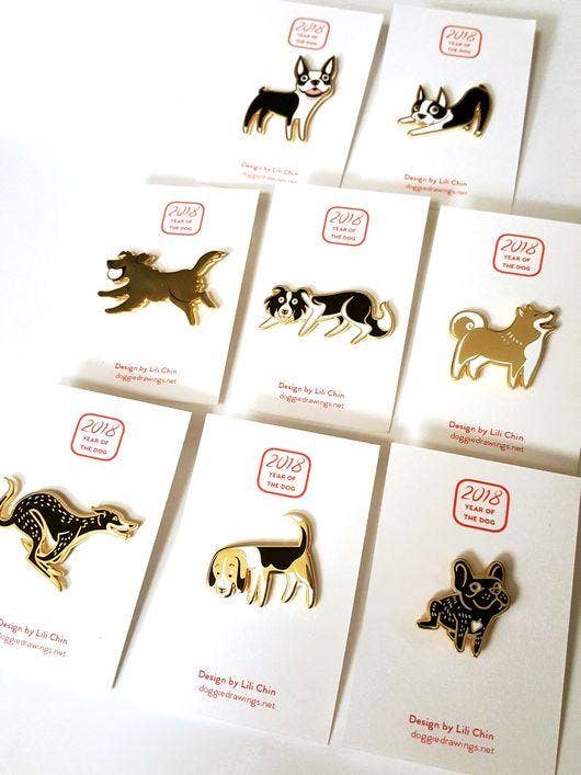 German Shepherd Dog Enamel Pin