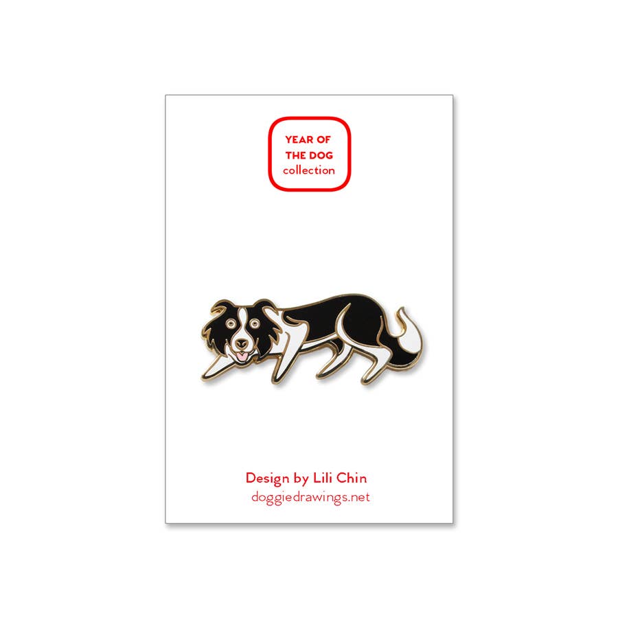 Border Collie / Herder Dog Enamel Pin