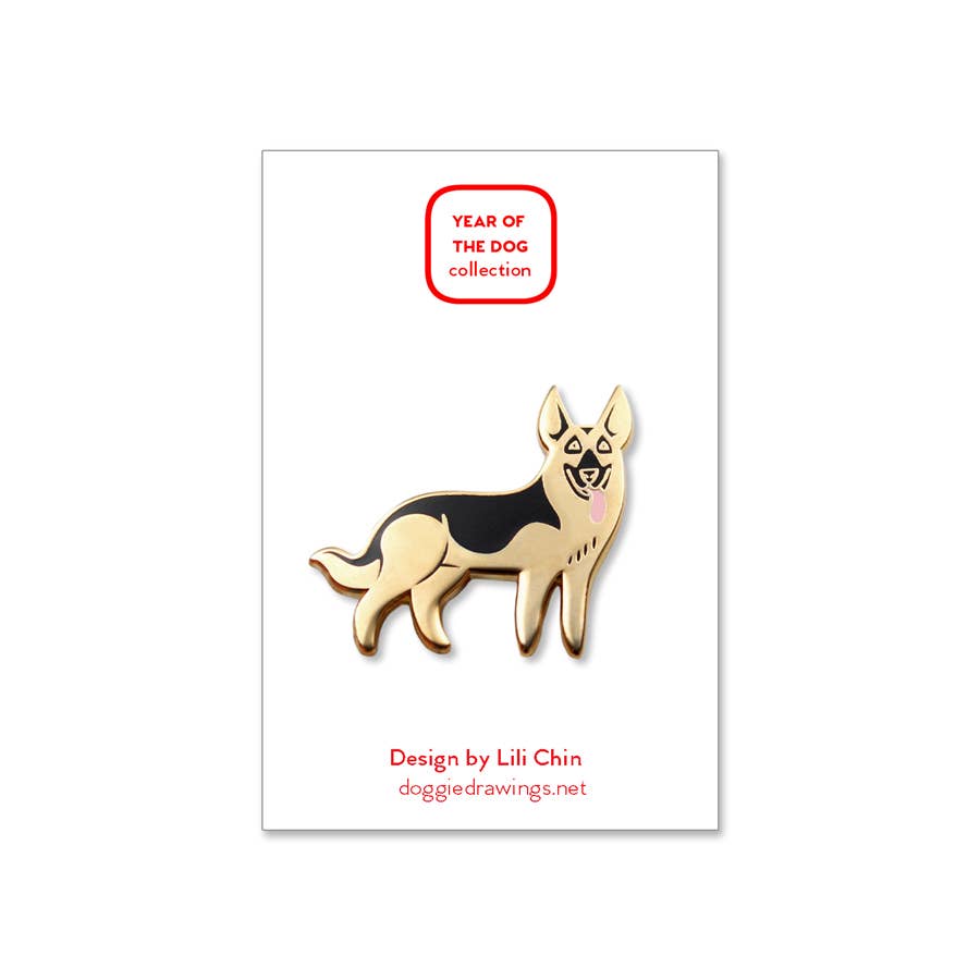 German Shepherd Dog Enamel Pin