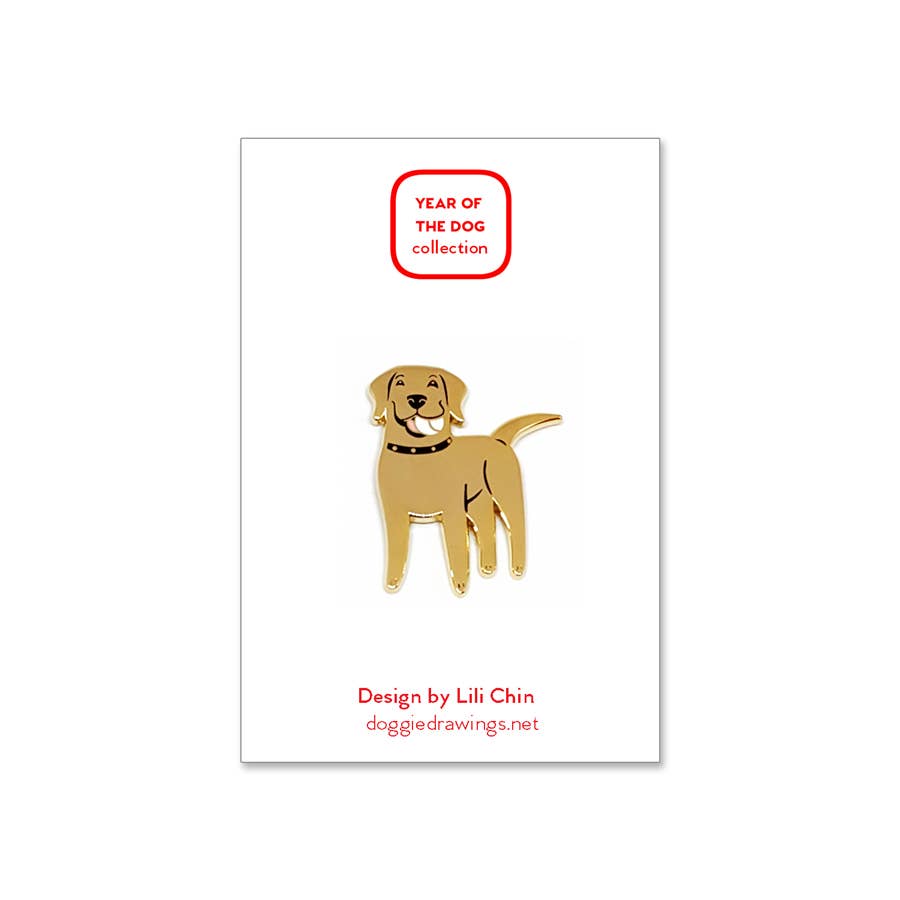 Labrador Retriever Dog Enamel Pin