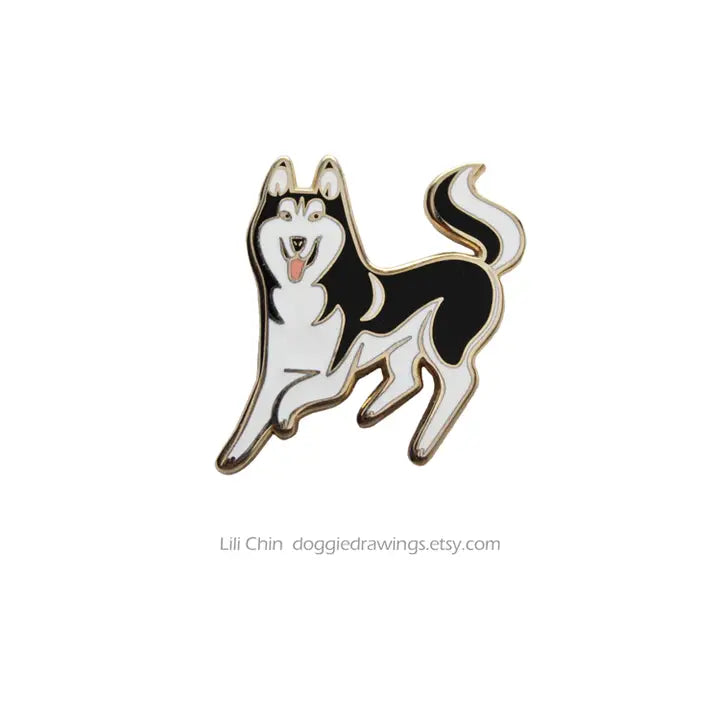 Husky Dog Enamel Pin