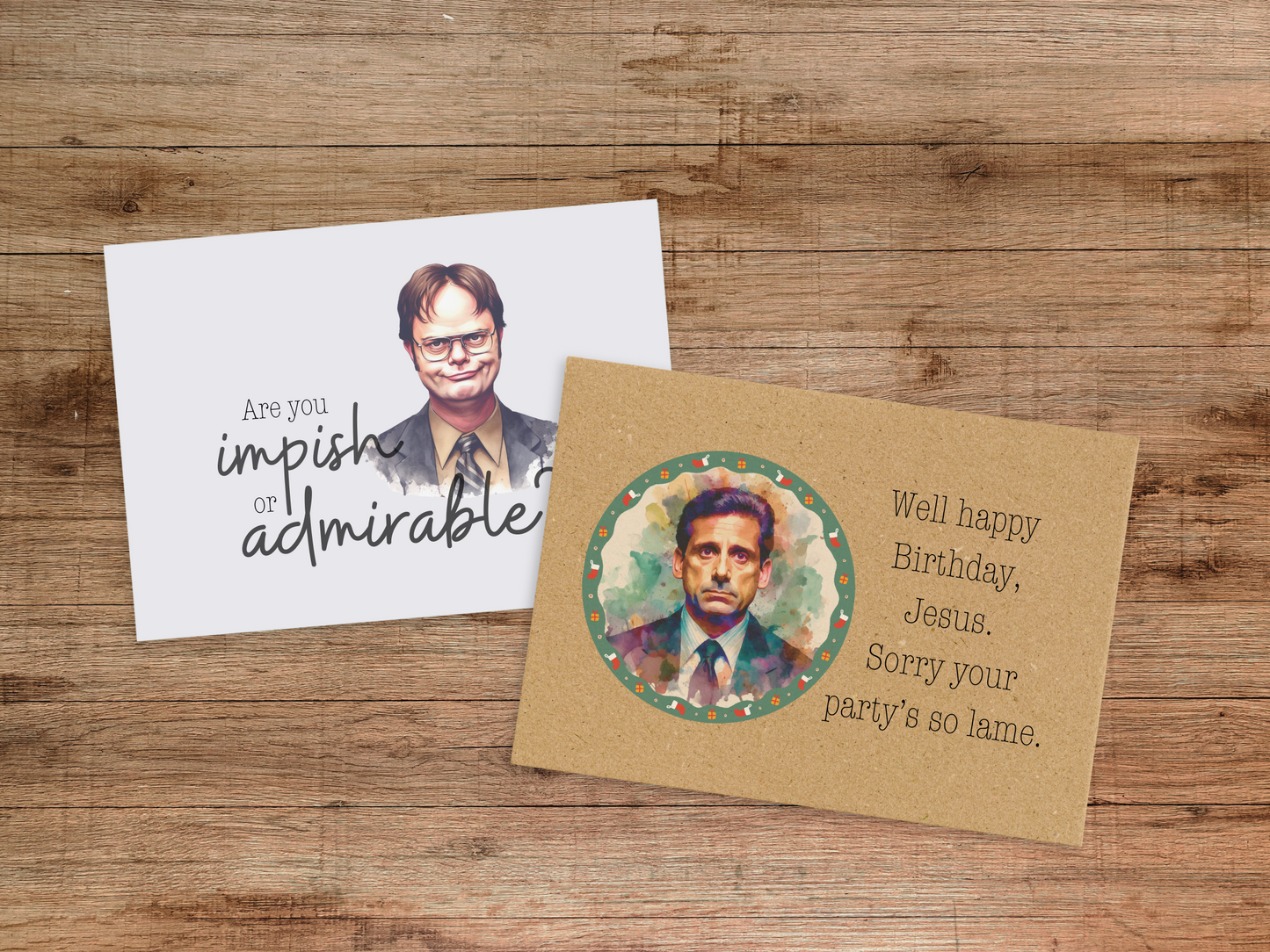 The Office Christmas Card Set