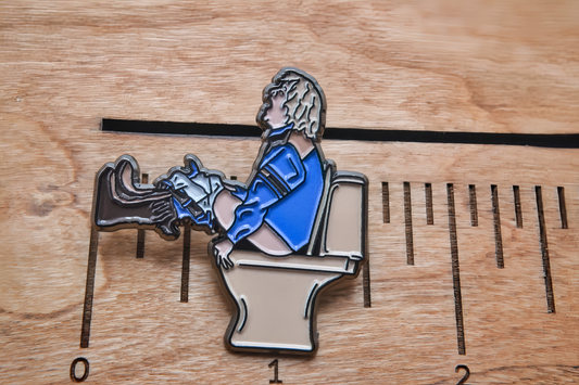 Dumb & Dumber Toilet Scene Enamel Pin