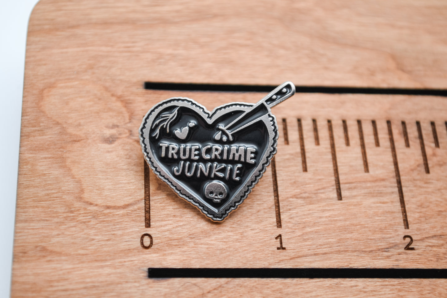 True Crime Junkie Enamel Pin