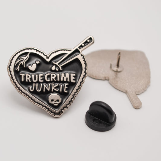 True Crime Junkie Enamel Pin