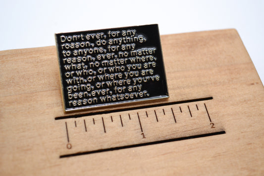 The Office Michael Scott Quote Enamel Pin