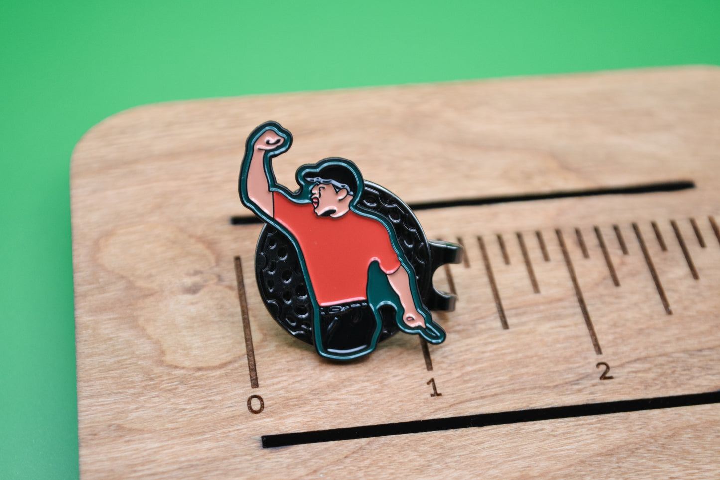 Tiger Woods Golf Ball Marker - Red Shirt - Masters