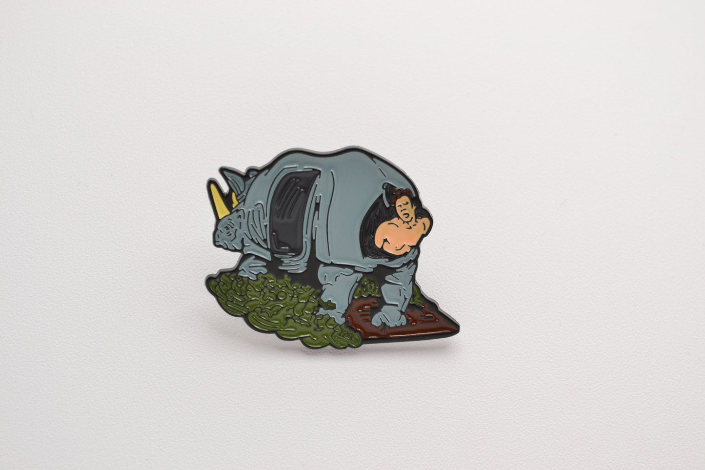 Ace Ventura Enamel Lapel Pin - When Nature Calls - Kinda Hot In These Rhinos