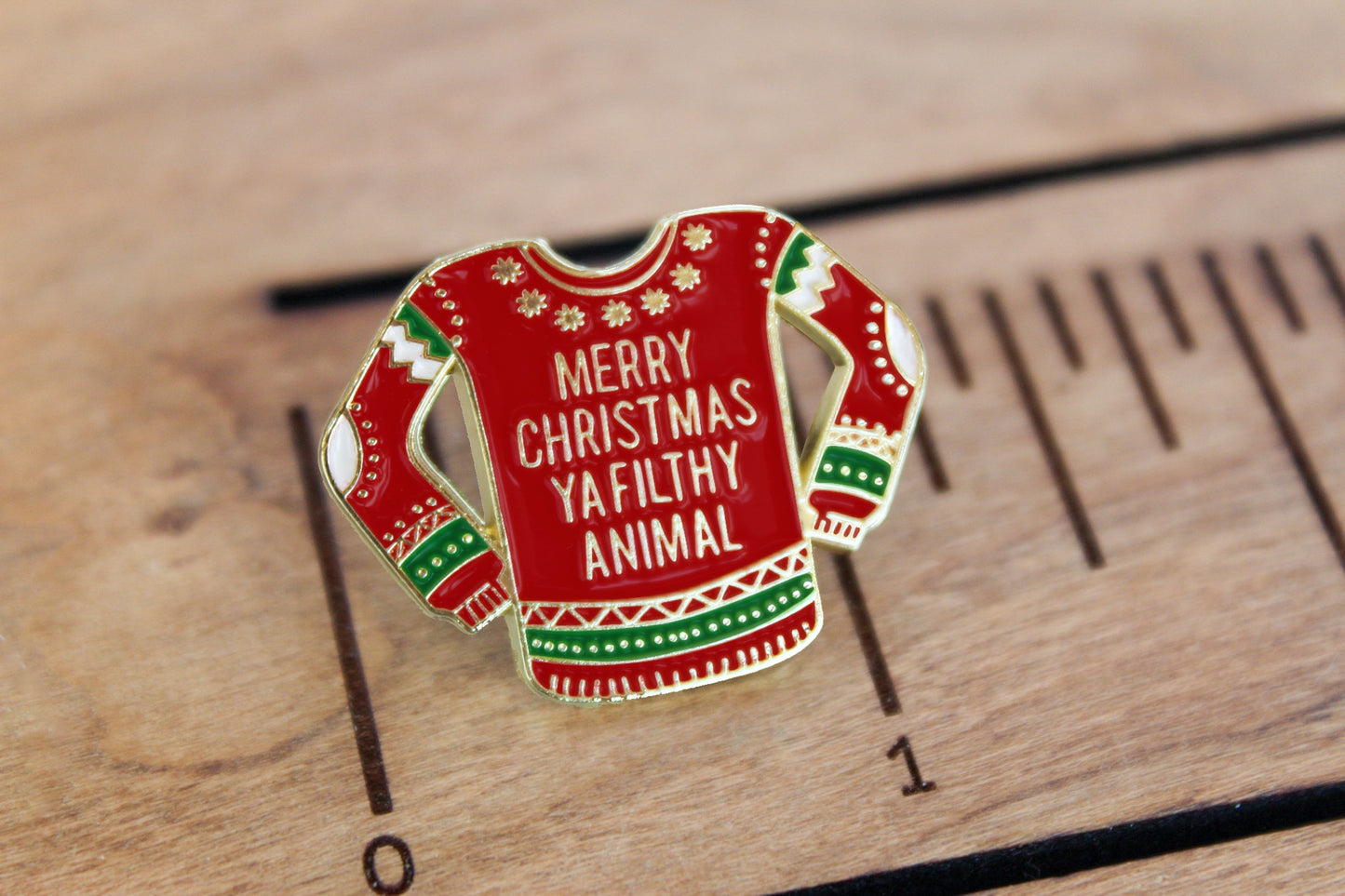 Home Alone Enamel Pin - Merry Christmas Ya Filthy Animal