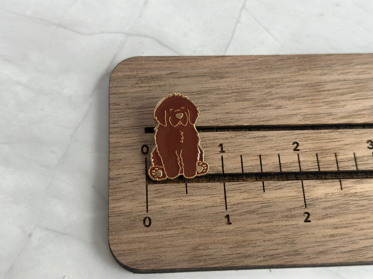 Brown Newfoundland Enamel Pin
