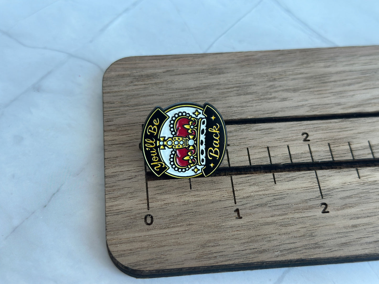 You'll Be Back Hamilton Musical Enamel Pin