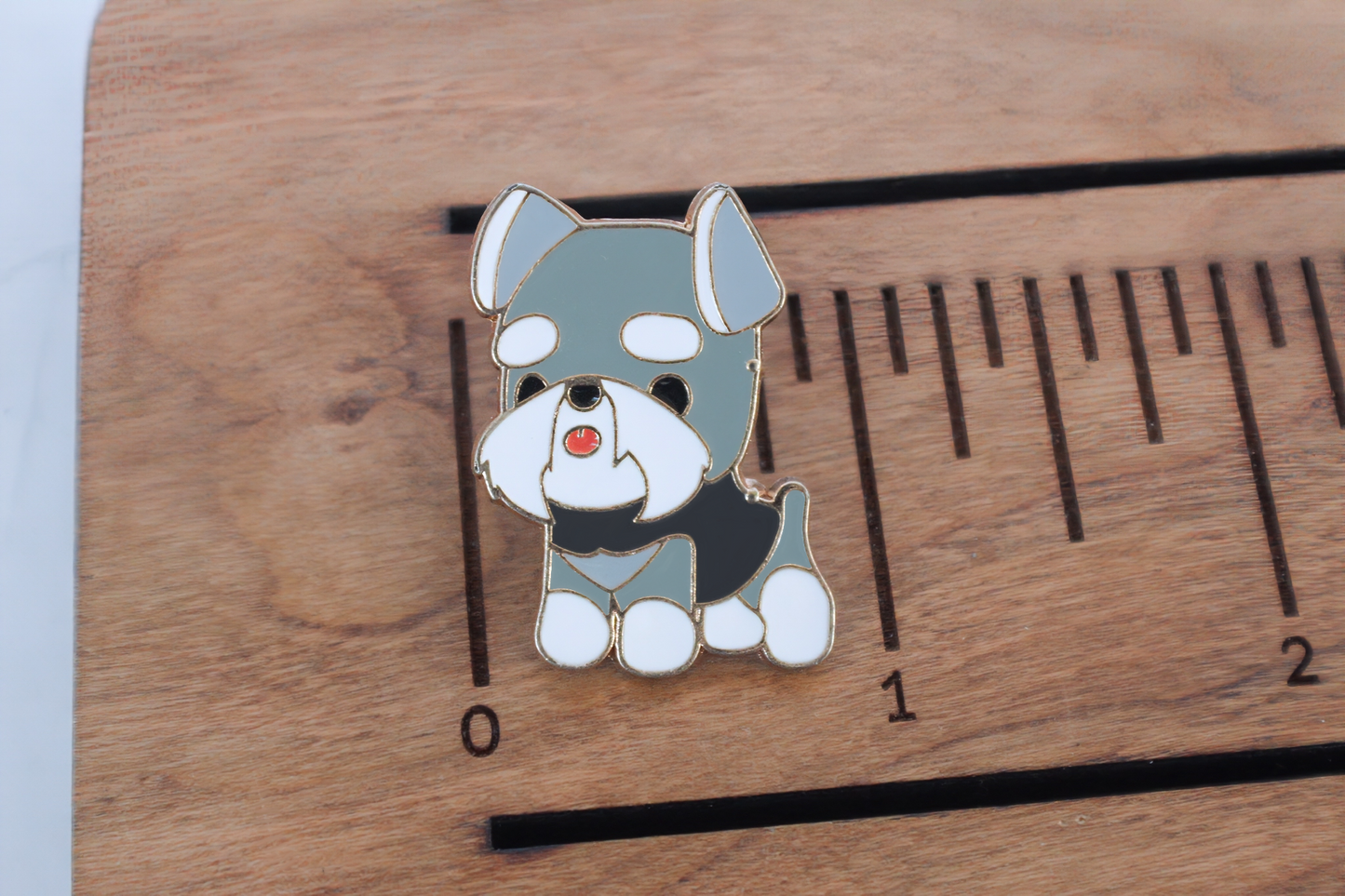 Schnauzer Dog Enamel Pin