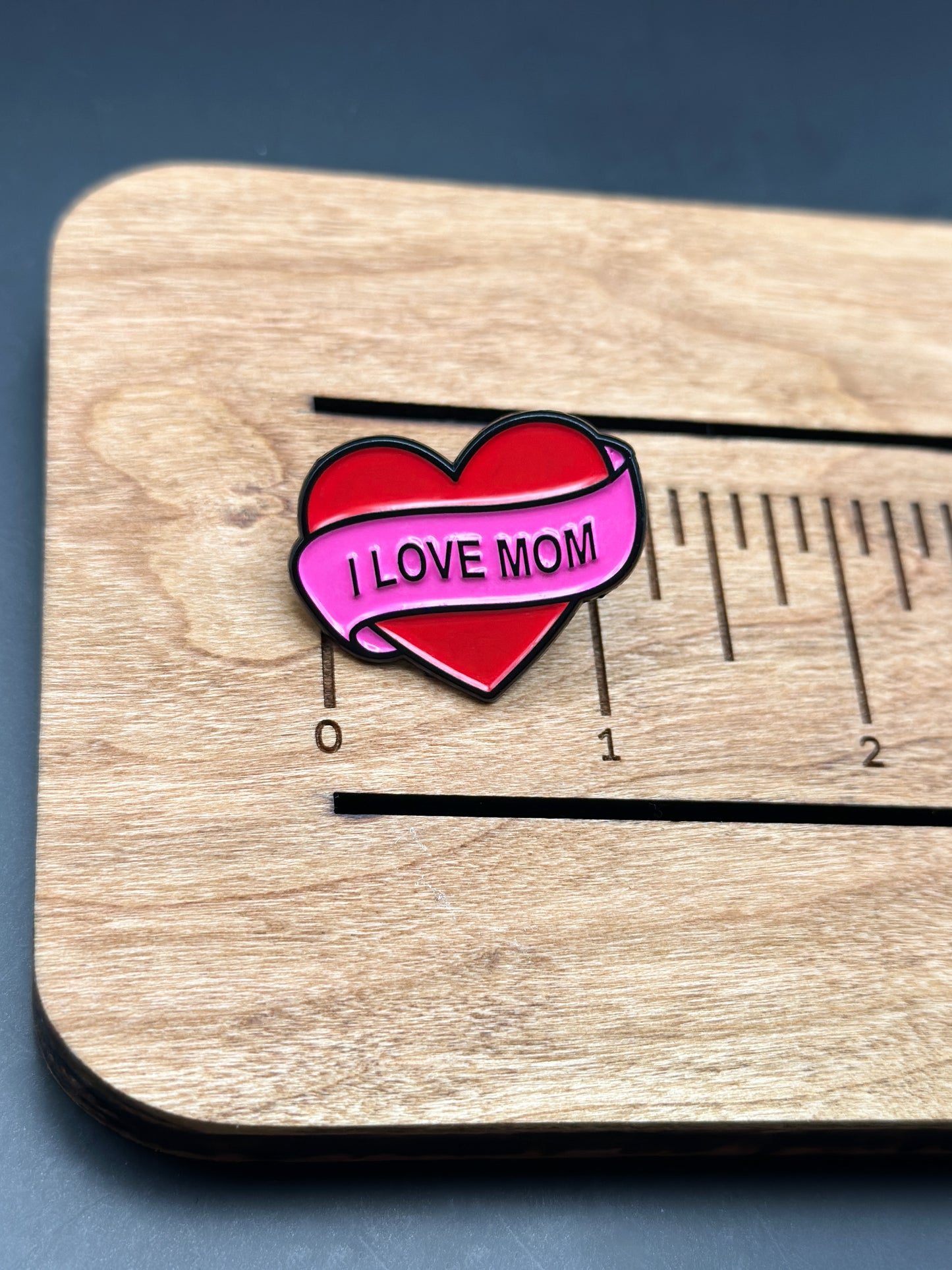 I Love Mom Heart Enamel Pin