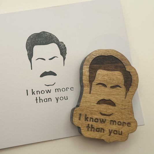 Ron Swanson Rubber Stamp - Parks and Recreation