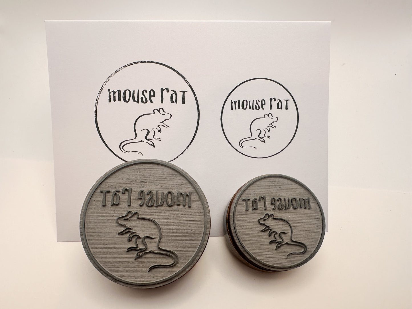 Mouse Rat Rubber Stamp - Parks and Recreation