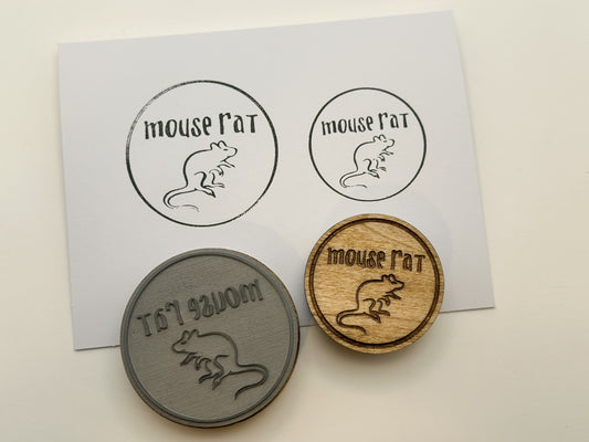 Mouse Rat Rubber Stamp - Parks and Recreation