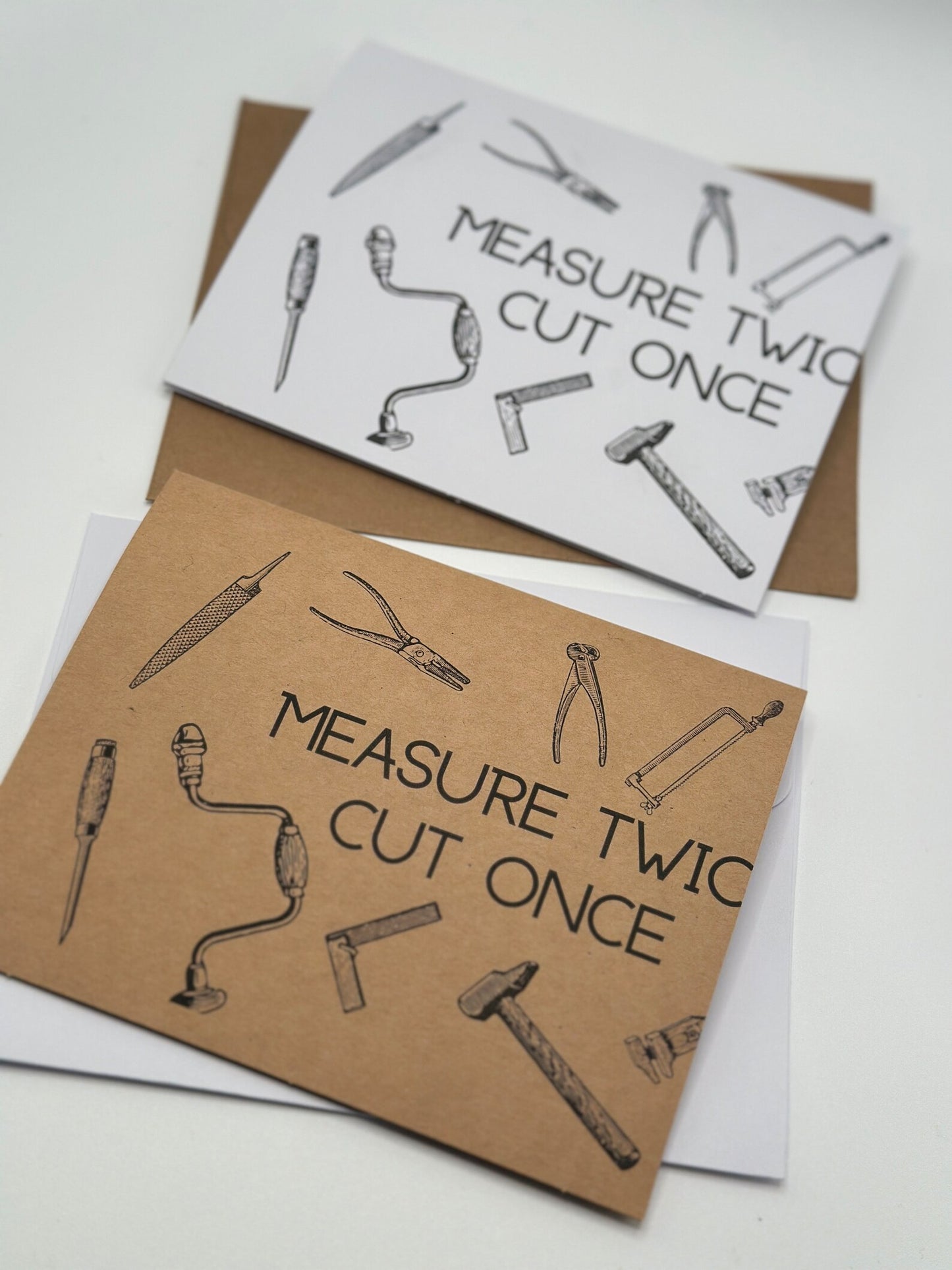 Measure Twice, Cut Once Father's Day Card