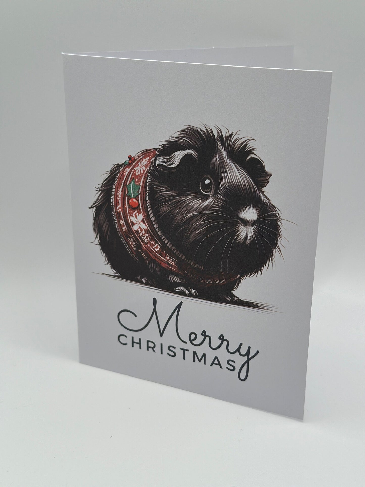 Guinea Pig Christmas Card Set of 6, 12, or 24