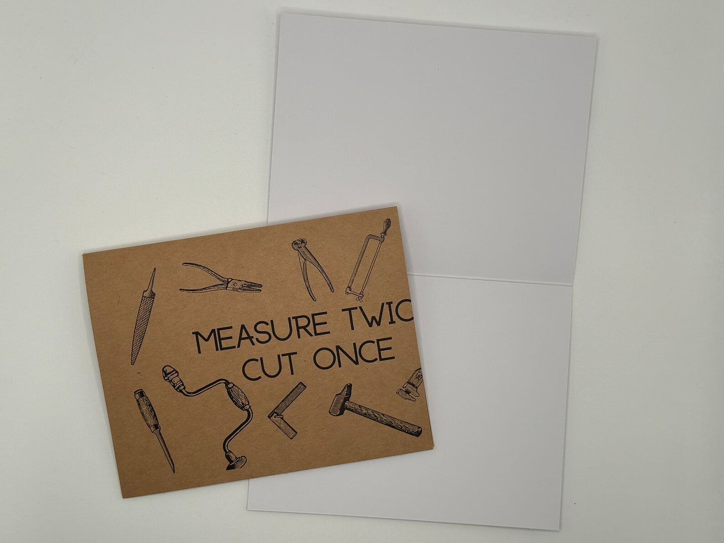 Measure Twice, Cut Once Father's Day Card