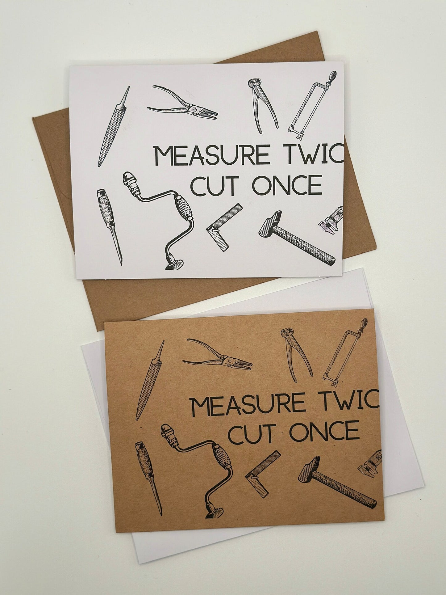 Measure Twice, Cut Once Father's Day Card