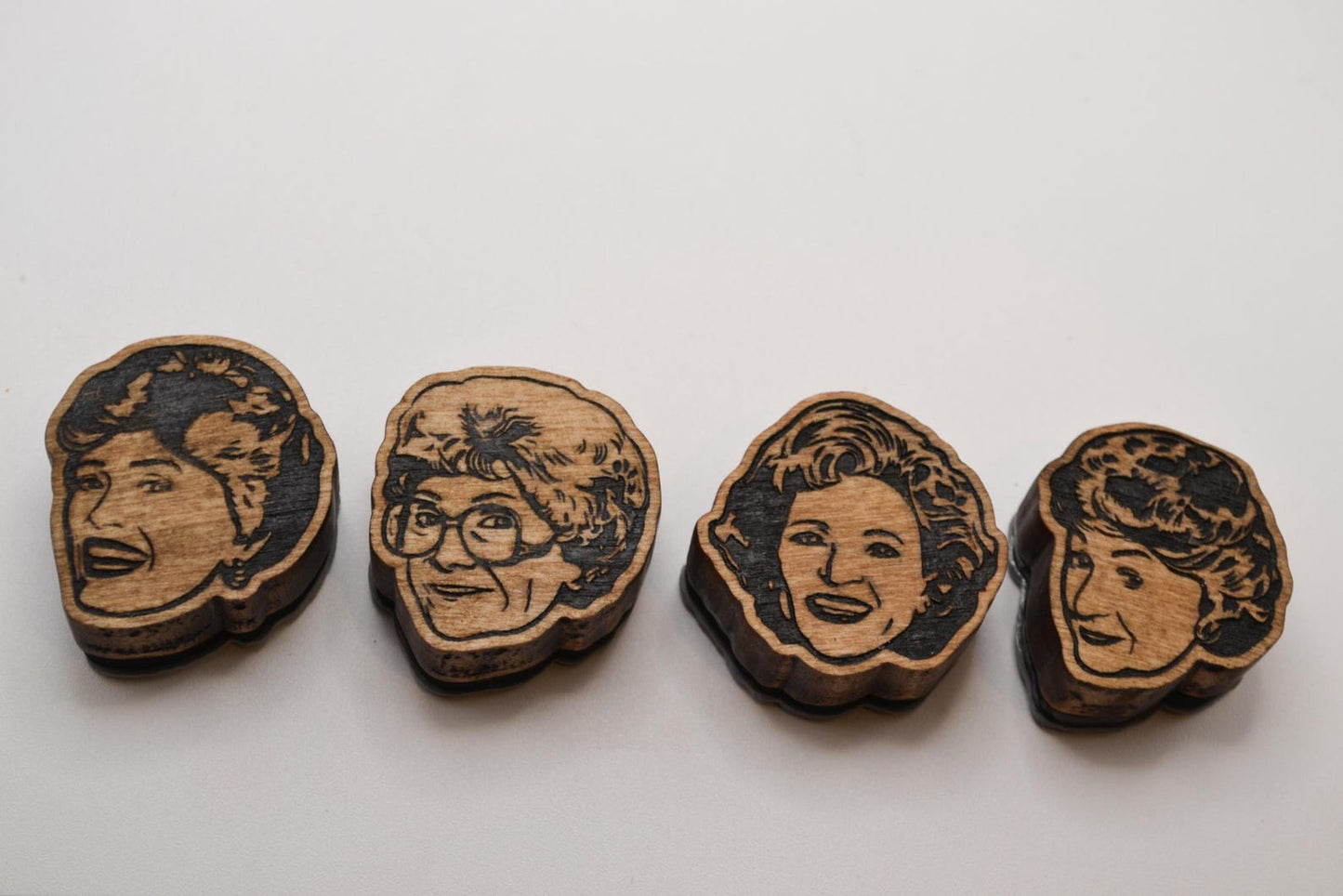 Golden Girls Rubber Stamp Set of 4