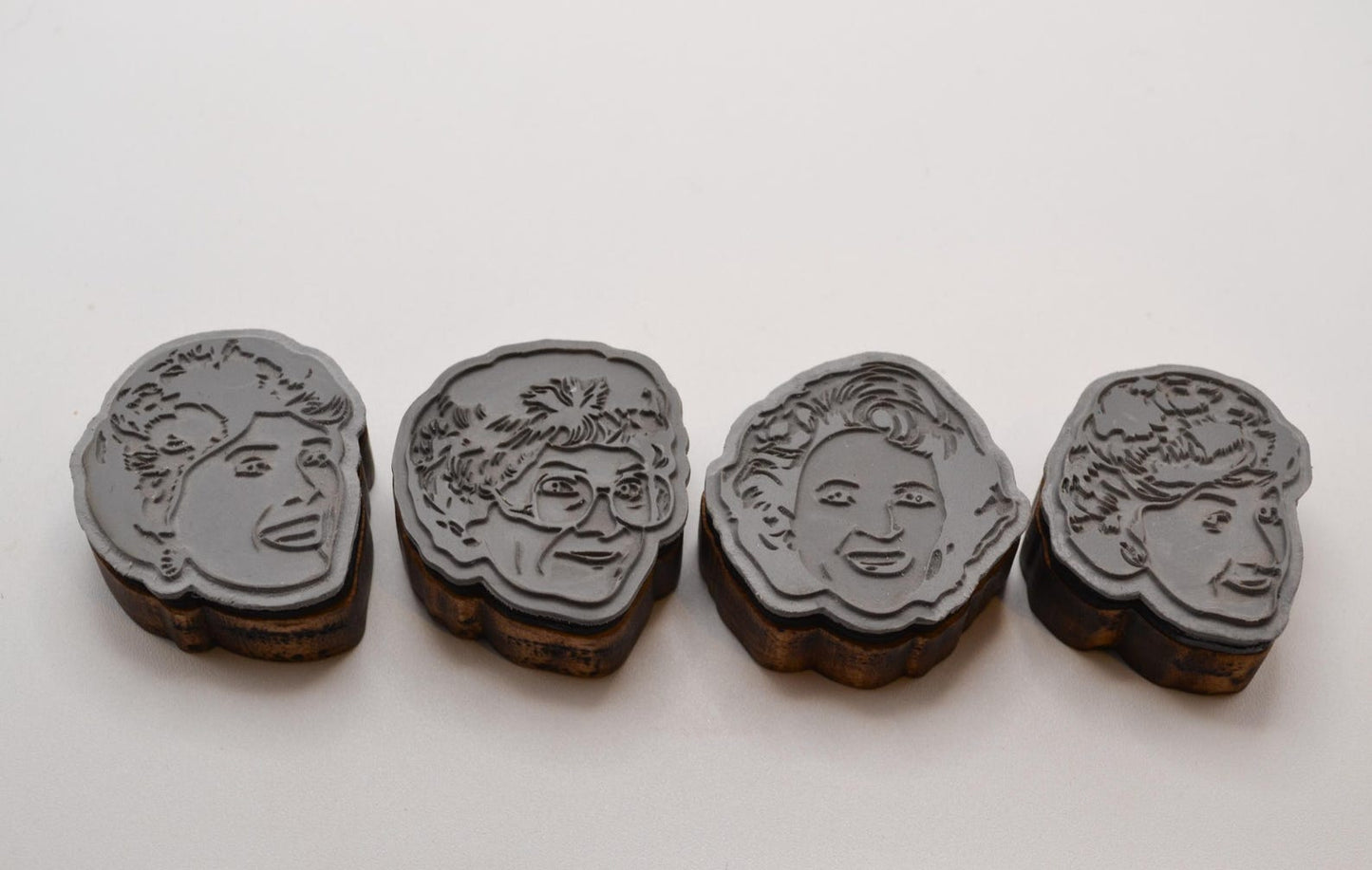 Golden Girls Rubber Stamp Set of 4