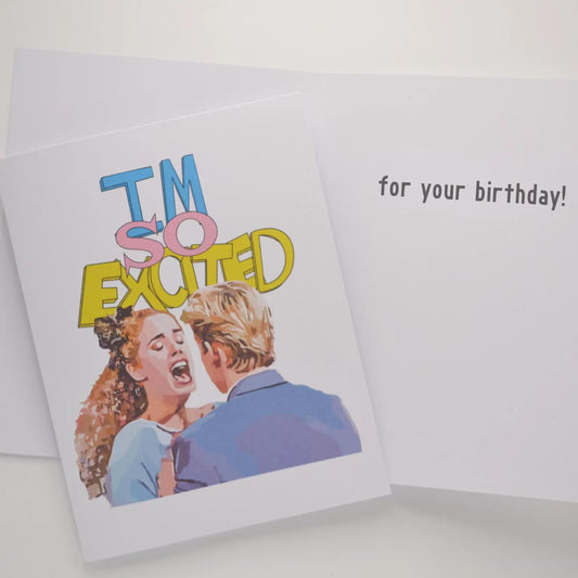Saved by the Bell Birthday Card - I'm So Excited