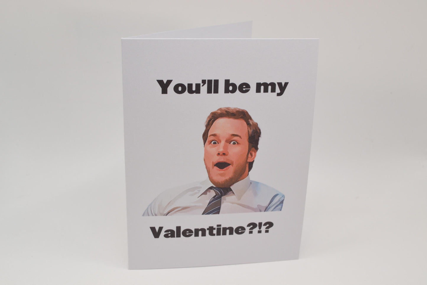 Andy Dwyer Valentine's Day Greeting Card - Leslie Knope - Parks Rec