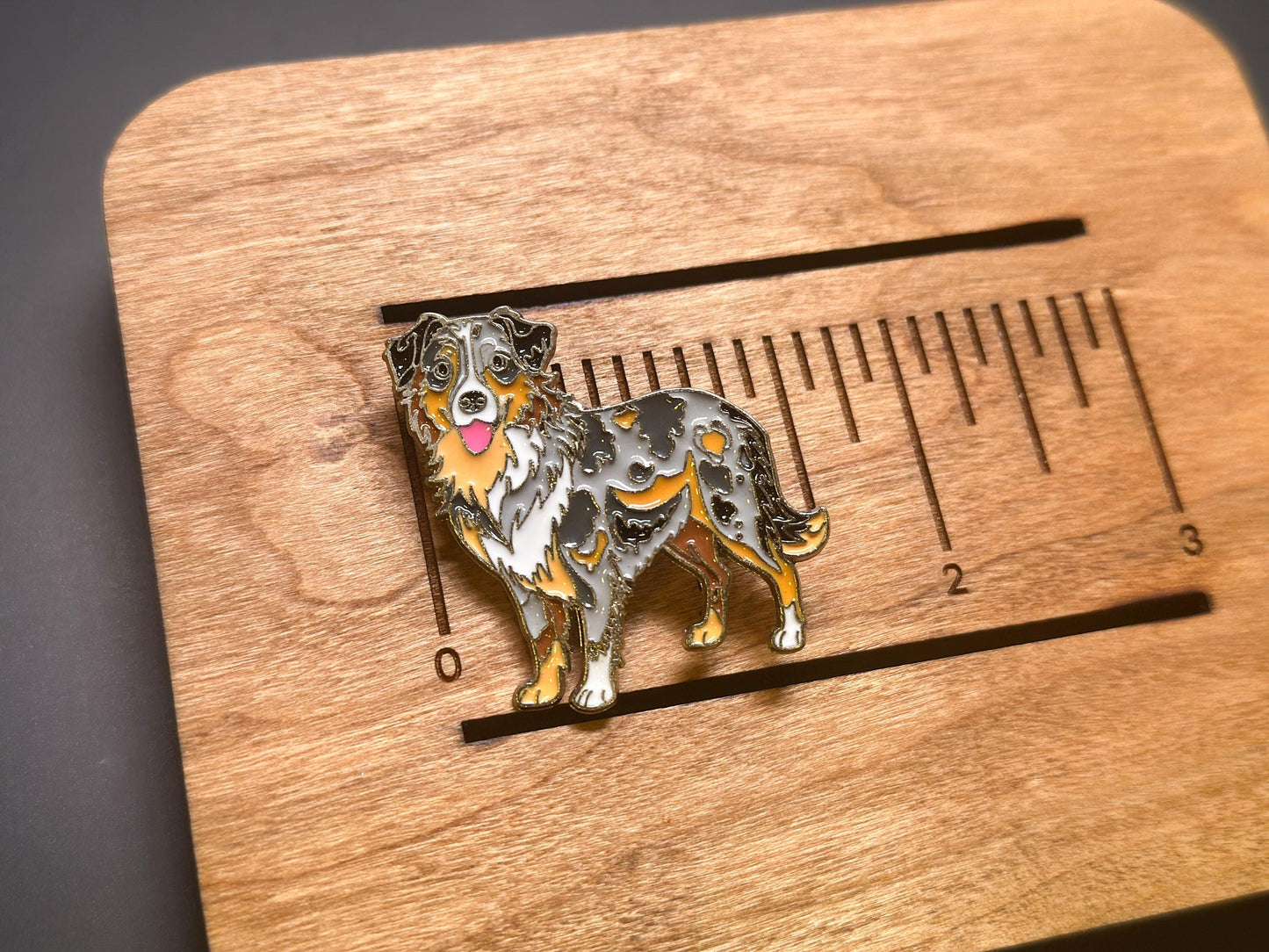 Australian Shepherd Enamel Pin - Aussie Dog Jewelry