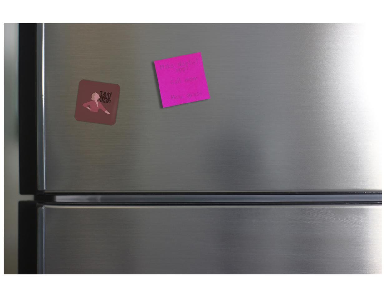 That One Night The Office Refrigerator Magnet 2x2in