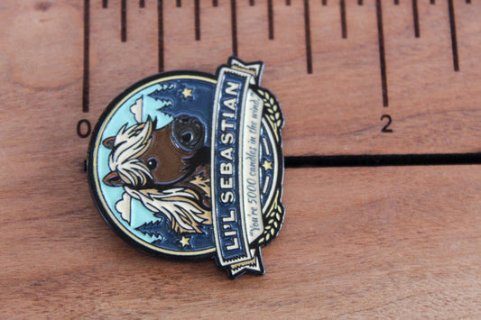 Lil Sebastian Enamel Pin Parks and Recreation