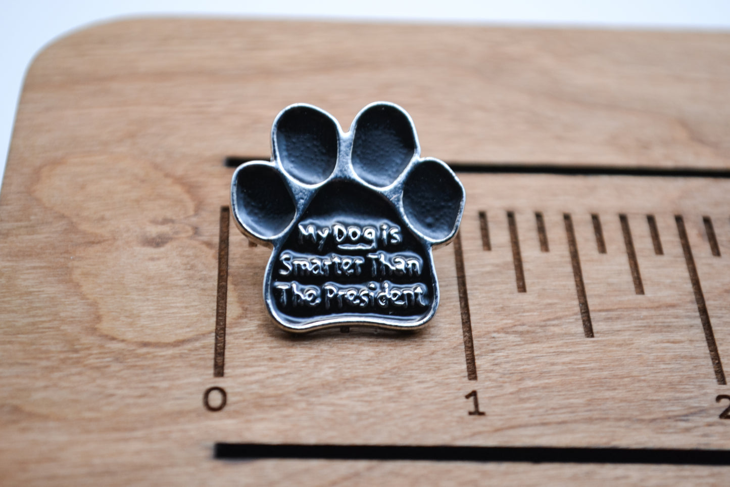 My Dog is Smarter Than the President Enamel Pin