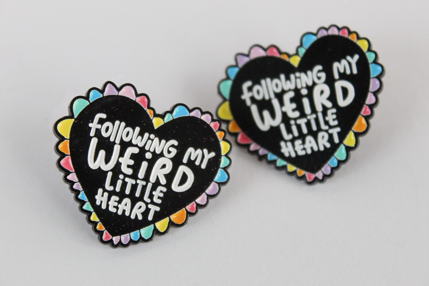 Following My Weird Little Heart Enamel Pin