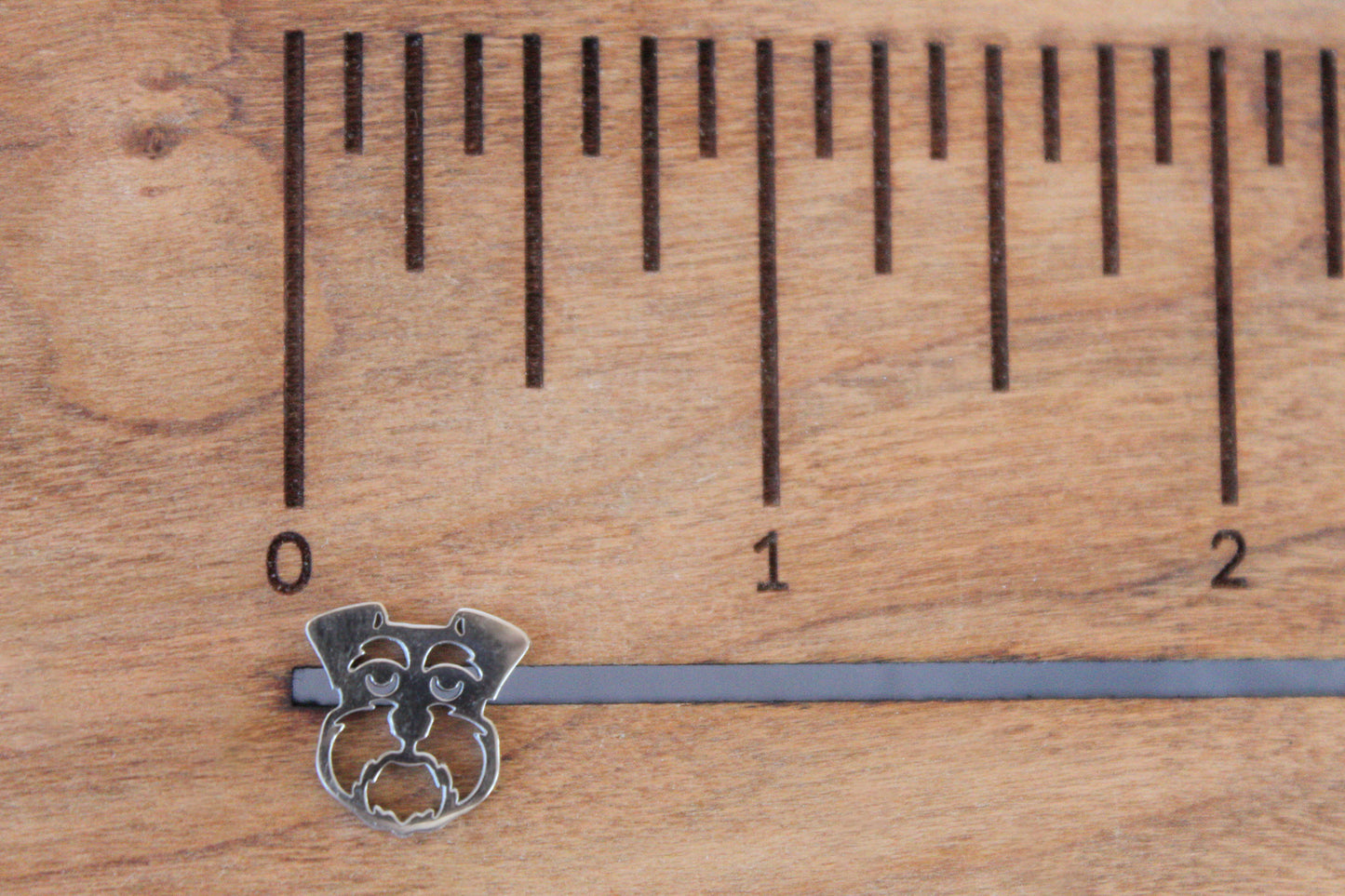 Silver Schnauzer Stud Earrings