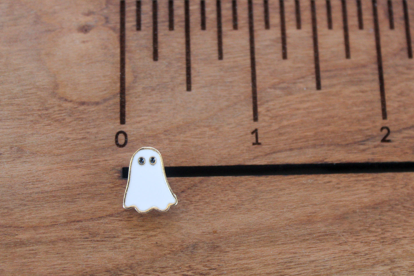Ghost Enamel Stud Earrings