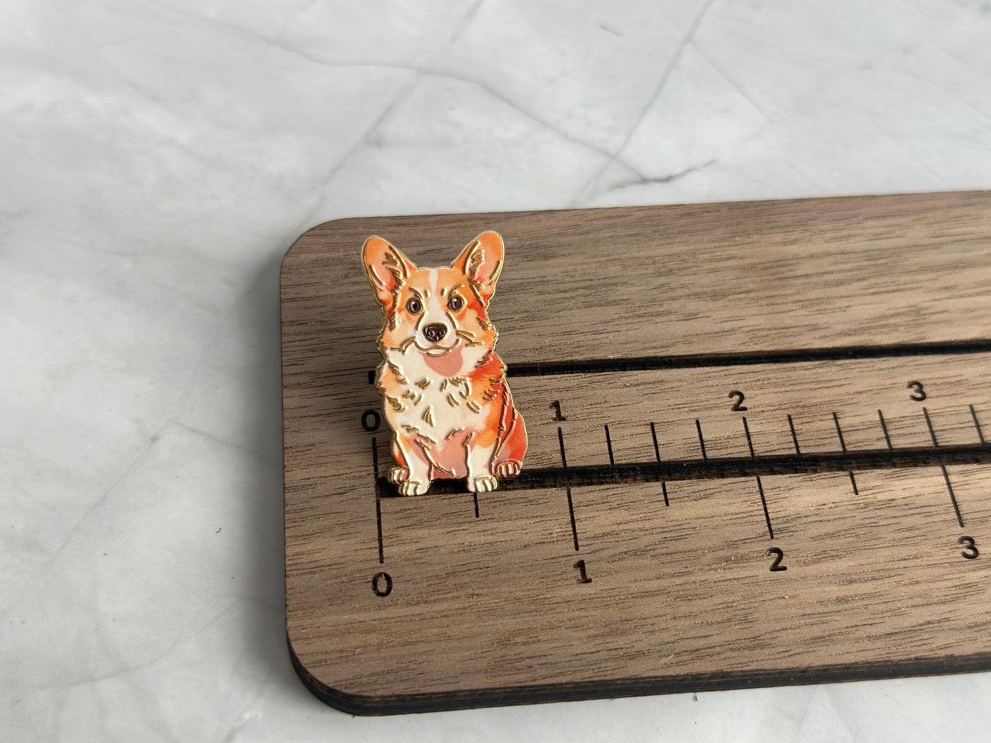 Corgi Enamel Pin