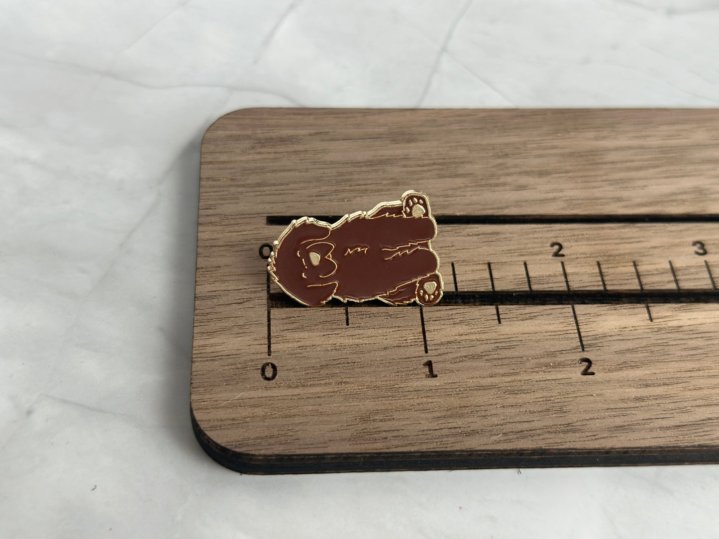 Brown Newfoundland Enamel Pin