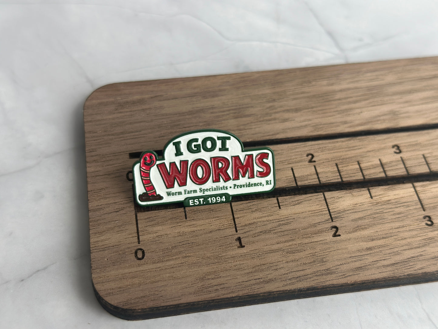 I Got Worms Enamel Pin Dumb and Dumber