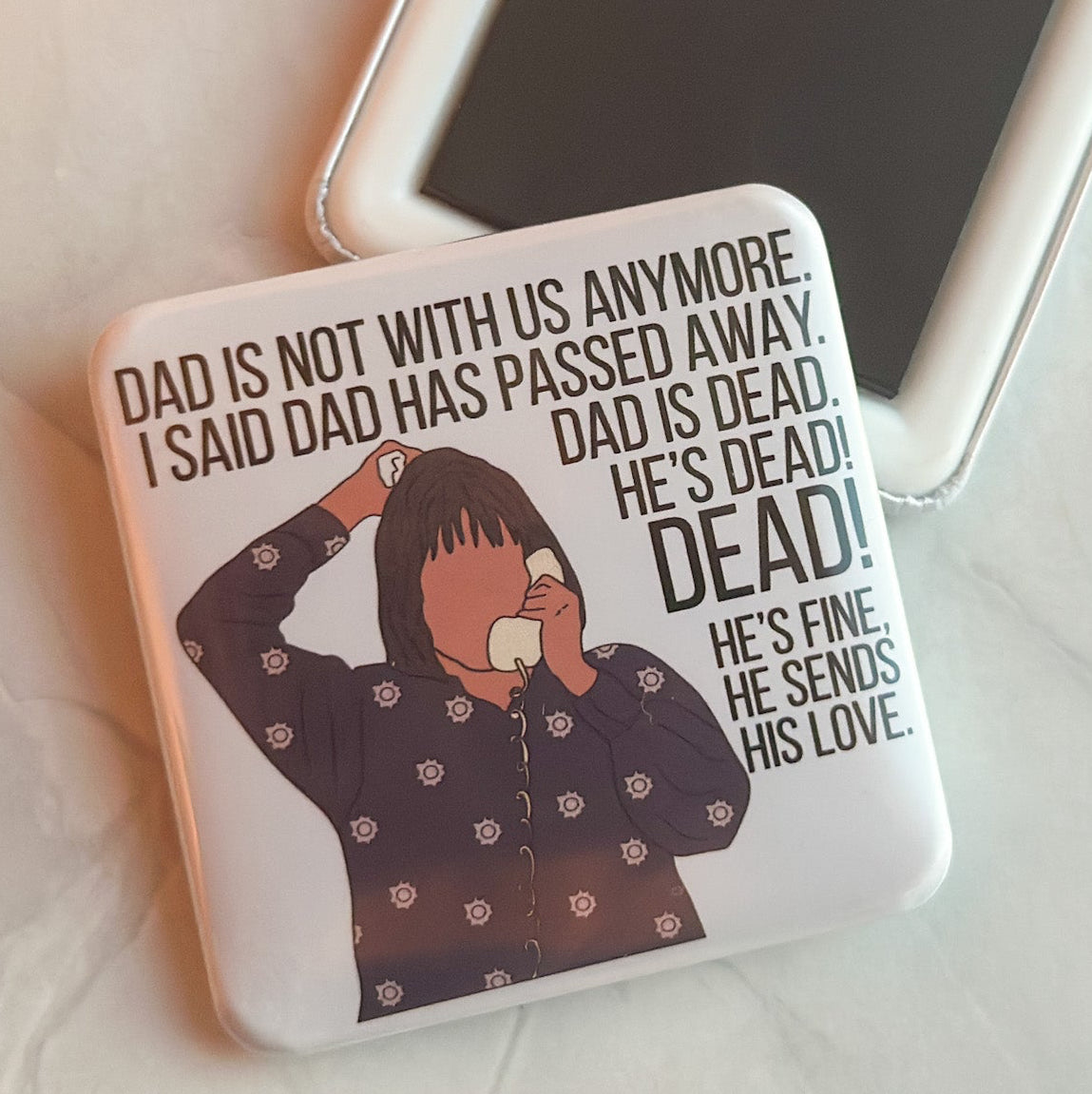 Aunt Jackie Dad's Dead Roseanne 2x2 Magnet