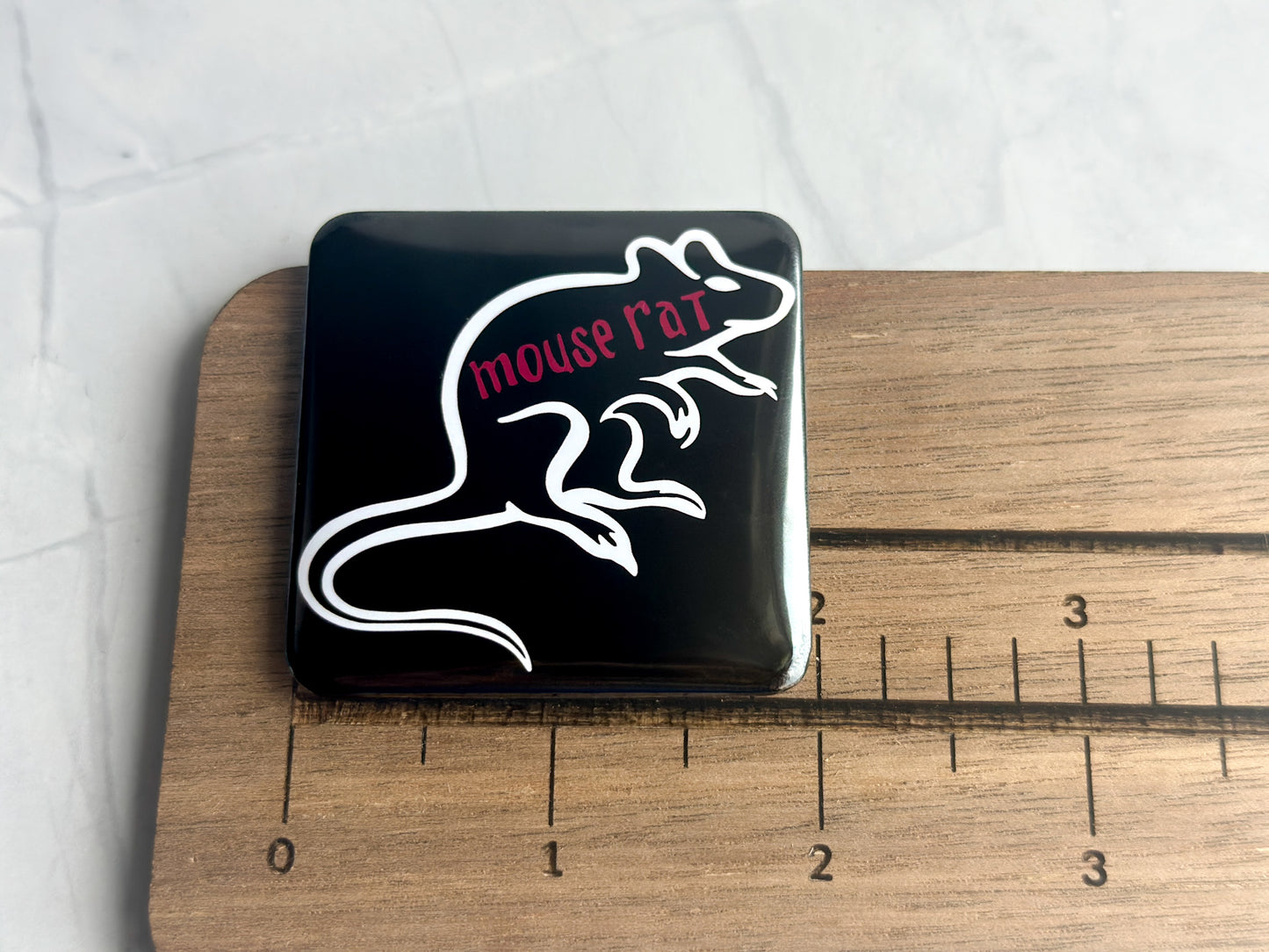 Mouse Rat Parks and Recreation 2x2in Magnet