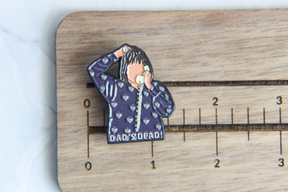 Roseanne Aunt Jackie Dad's Dead Enamel Pin