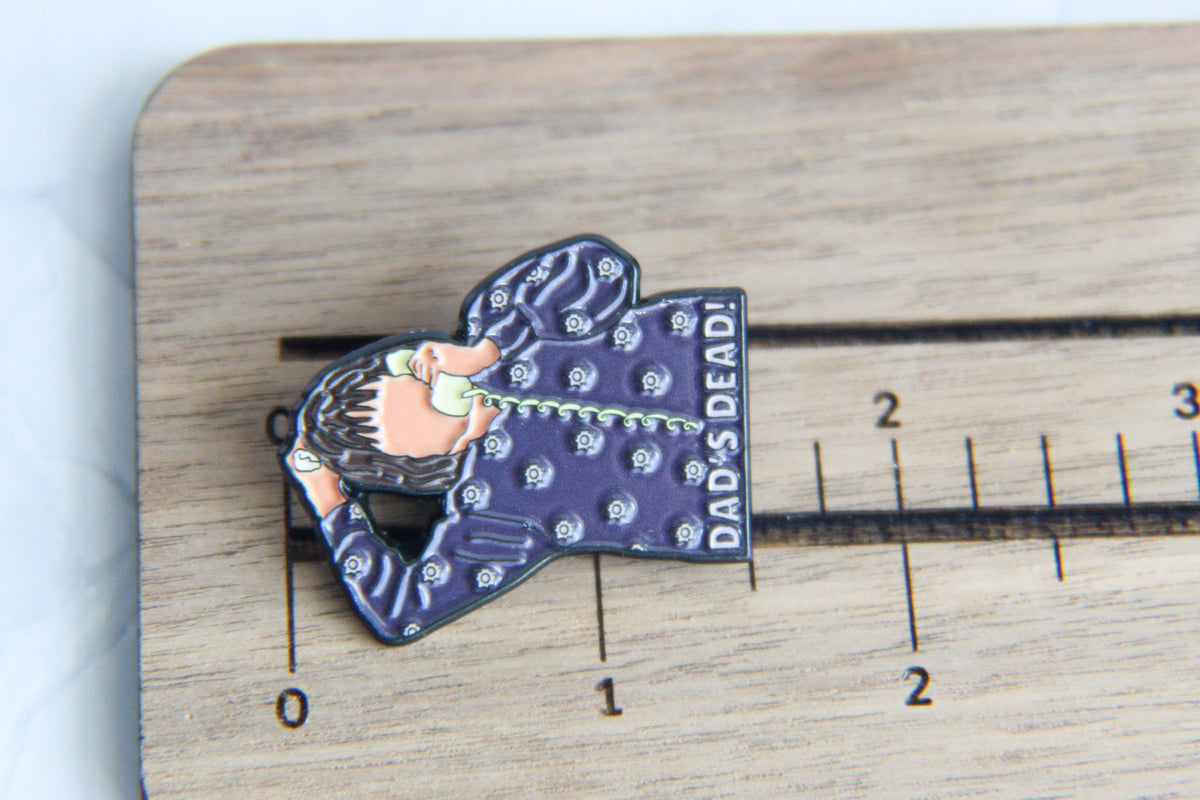 Roseanne Aunt Jackie Dad's Dead Enamel Pin