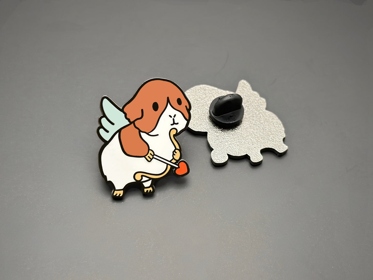Guinea Pig Cupid Enamel Pin