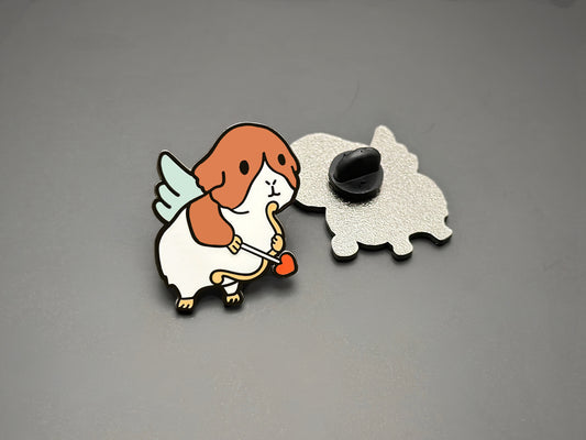 Guinea Pig Cupid Enamel Pin