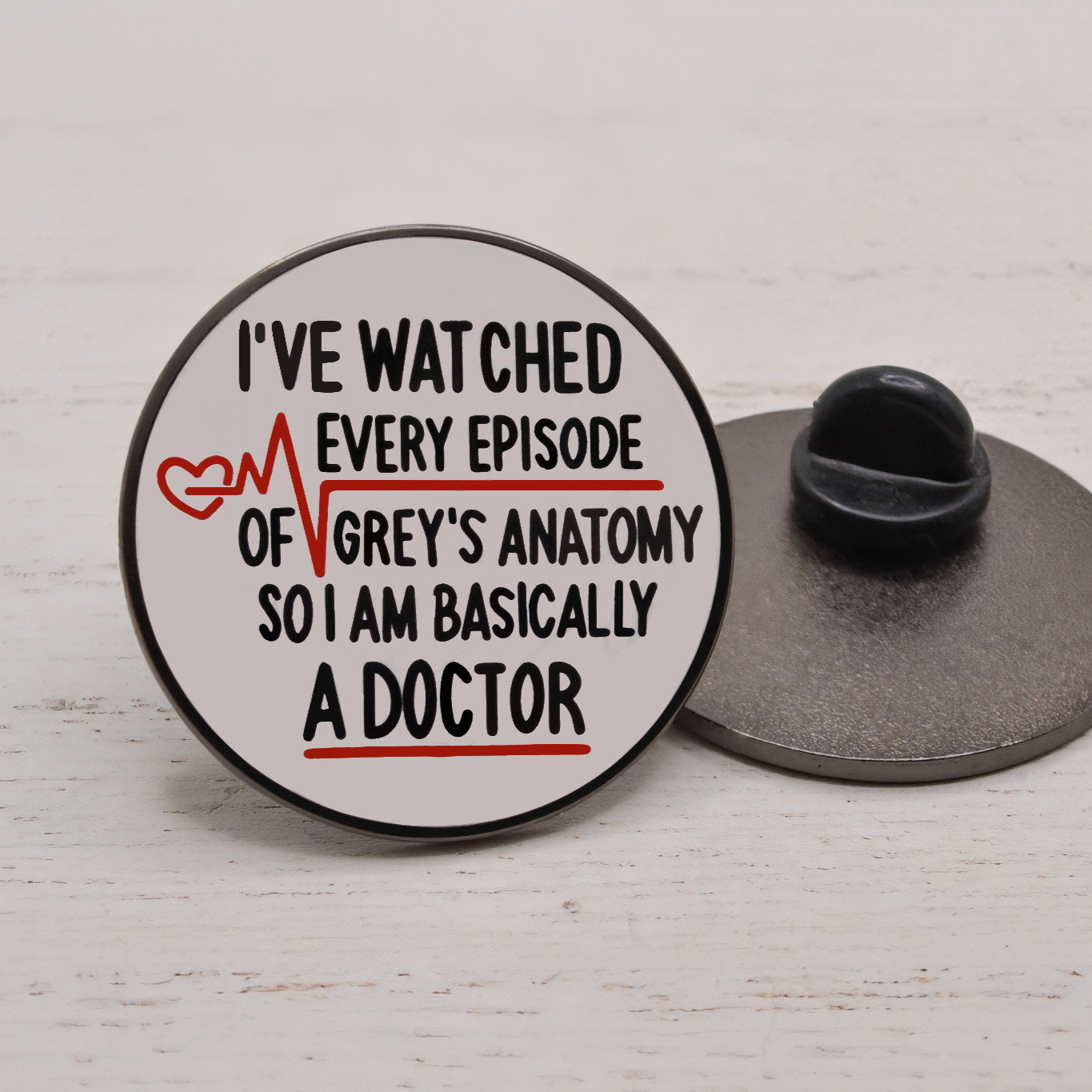 Grey's Anatomy Quote Pin