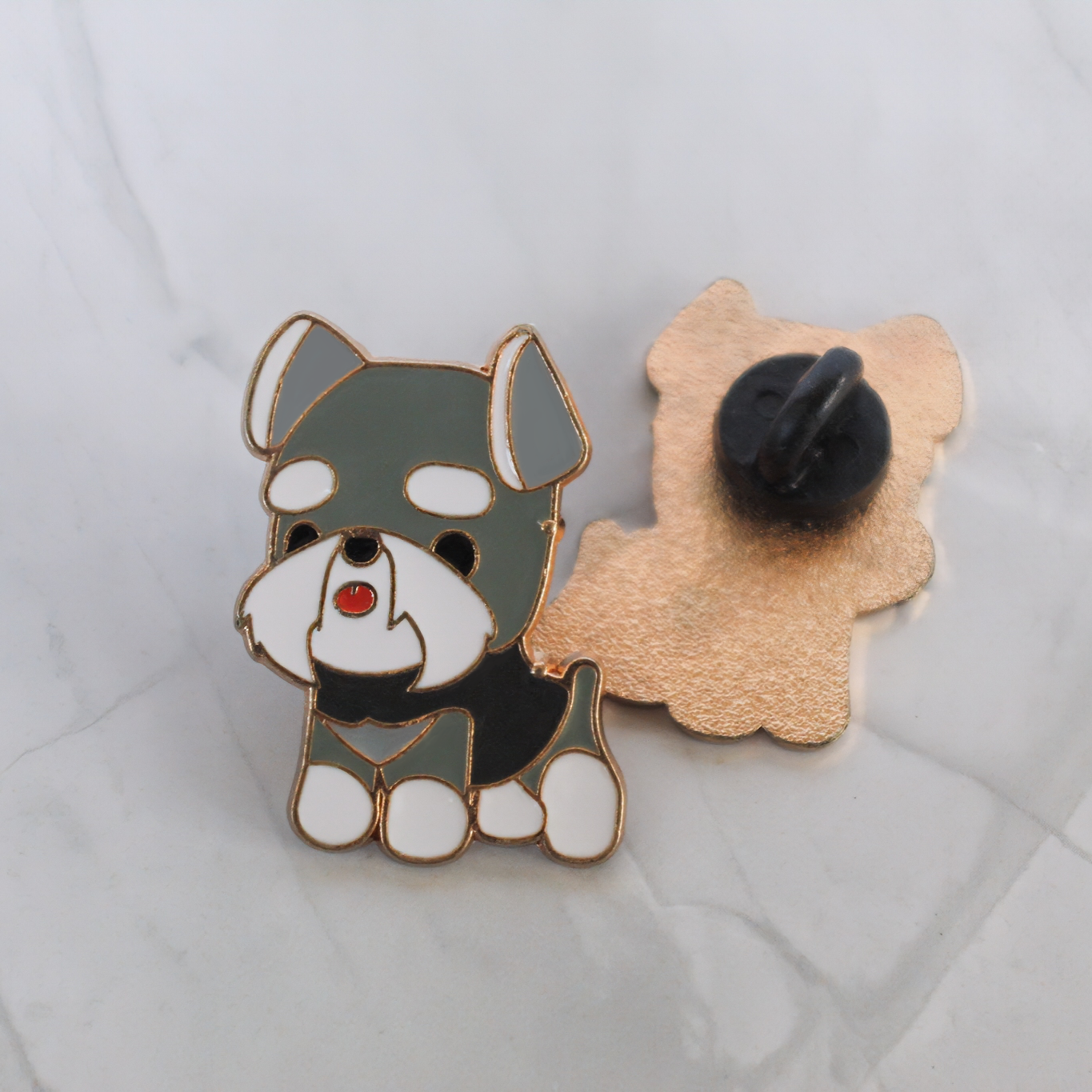 Schnauzer Dog Enamel Pin