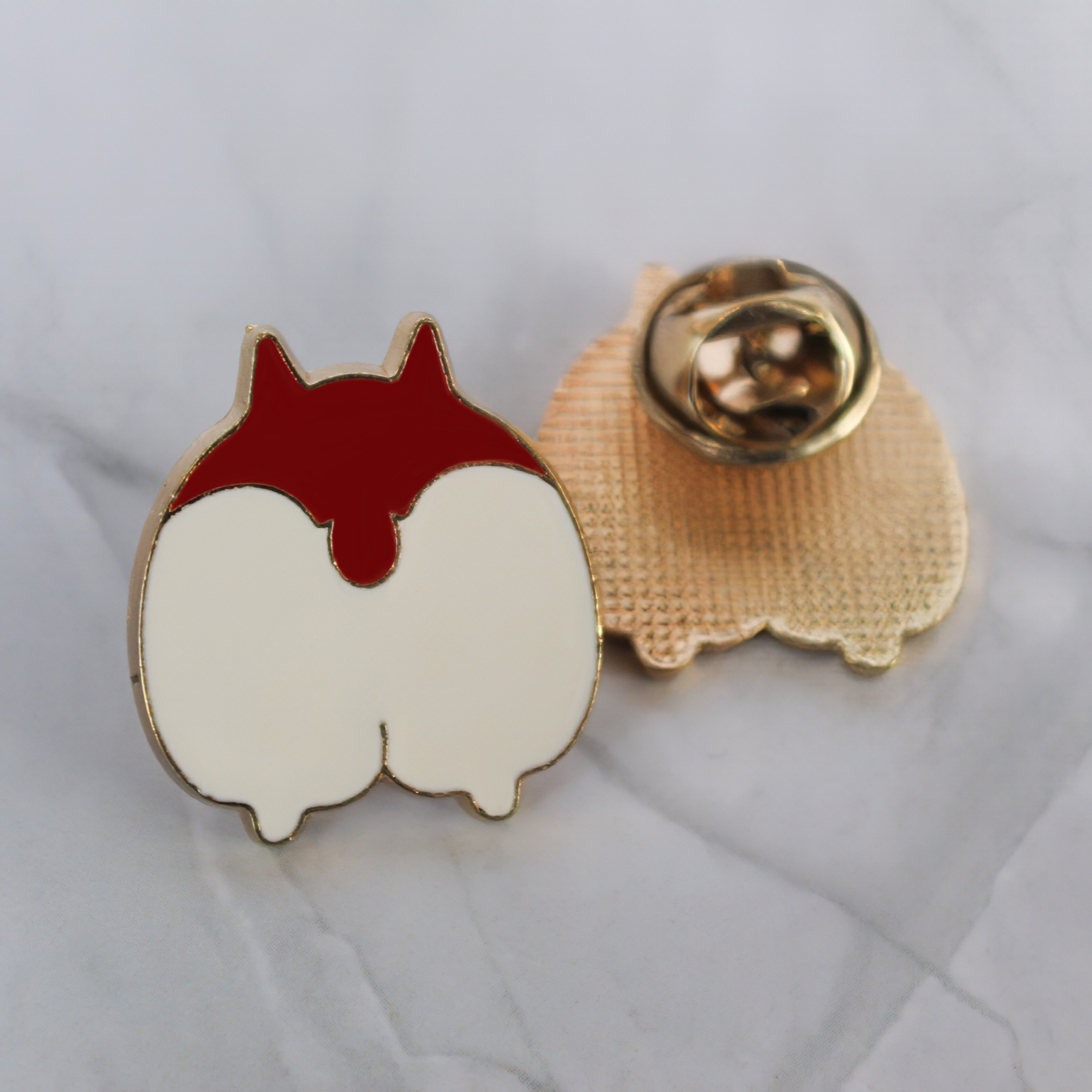 Corgi Butt Enamel Pin