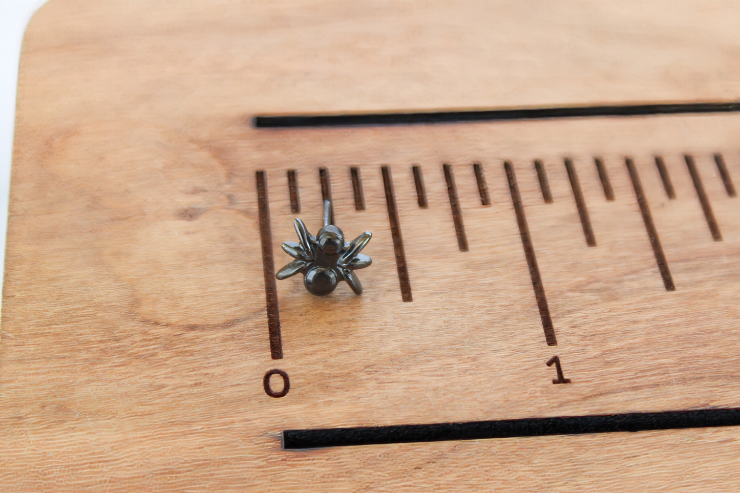 Black Bug Stud Earrings