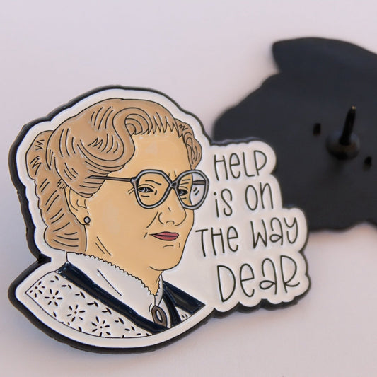 Mrs. Doubtfire Help is on the Way Dear Soft Enamel Pin
