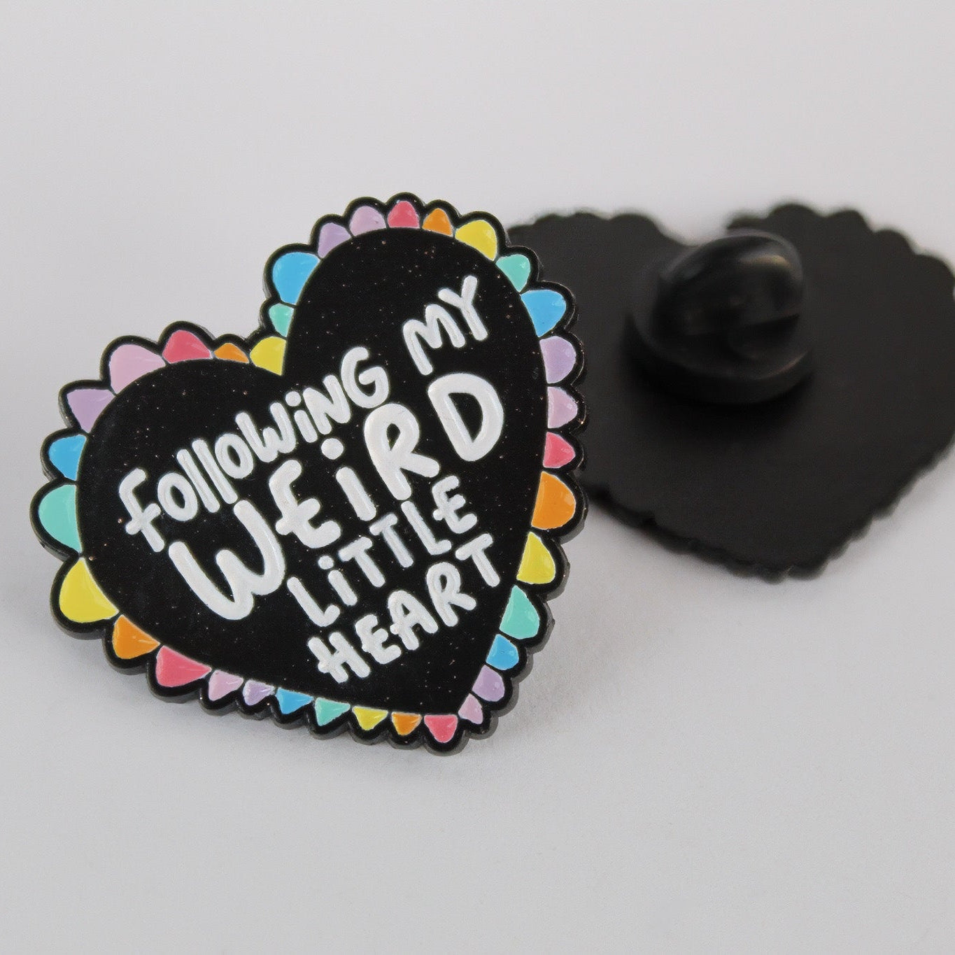 Following My Weird Little Heart Enamel Pin